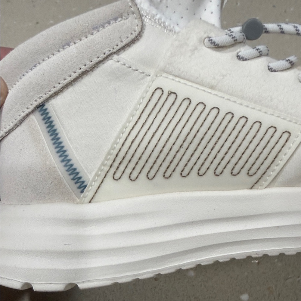 Hey Dude Cream and White Women's Sneakers - Picture 5 of 14